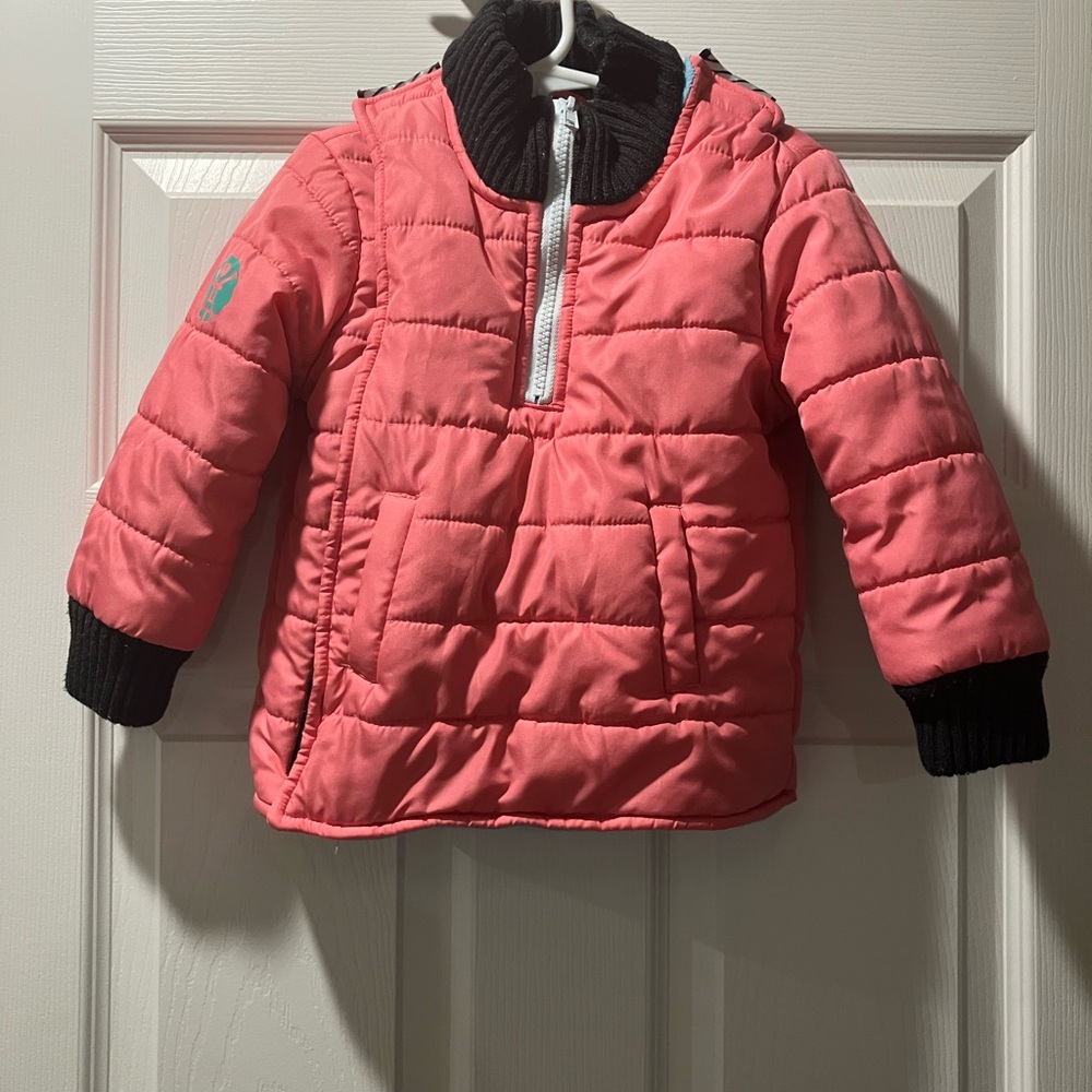 Buckle Me Baby Car Seat Coat Toastier Pink Size 24M/2T